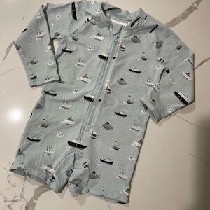H&M sailboat swim rash guard